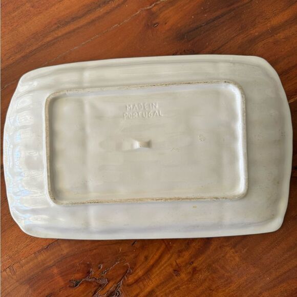 Vintage Majolica Asparagus Platter Serving Tray Olfaire Portugal Ceramic EVC - Picture 7 of 8